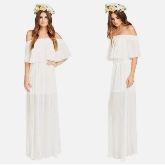 NWT Show Me Your Mumu Hacienda Ivory Maxi Dress - Picture 1 of 4